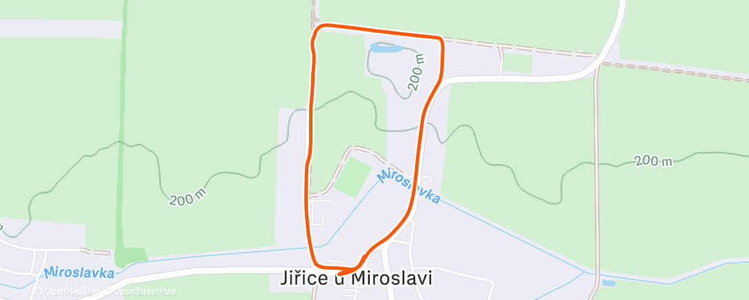 Map of the activity, Afternoon Walk