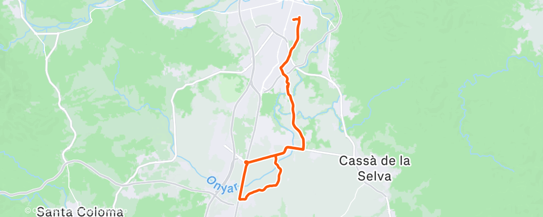 Map of the activity, Morning Ride