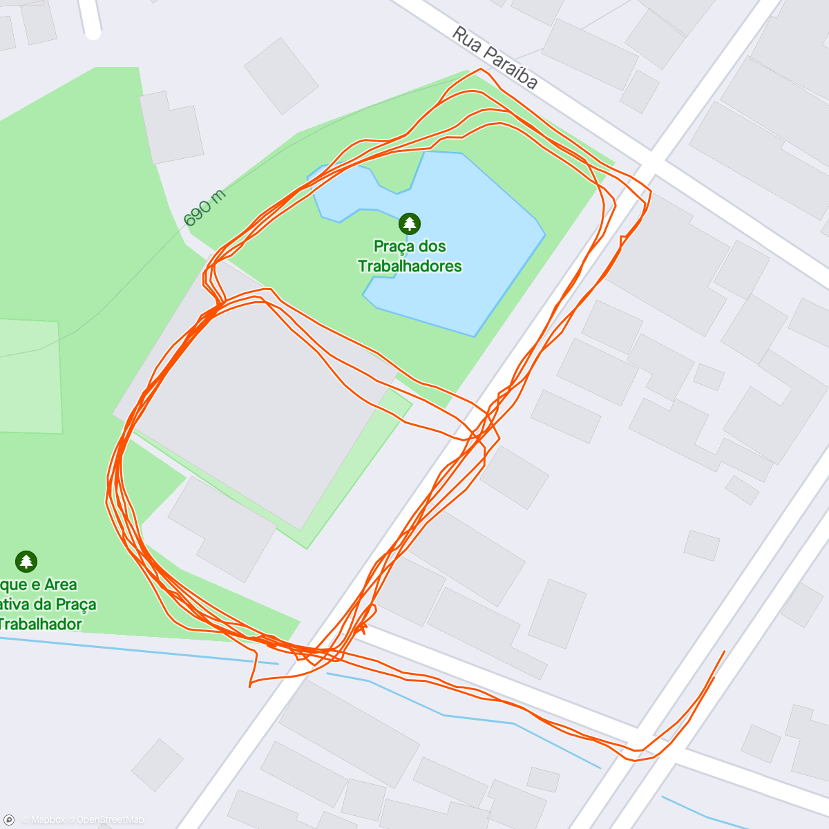 Map of the activity, Corrida de feriado🪽Dores city