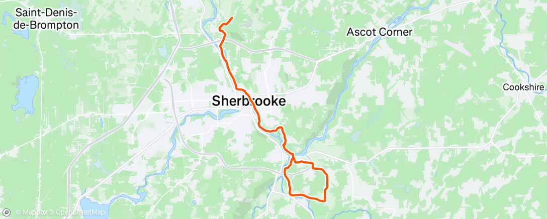 Map of the activity, 🚴🚴‍♀️🚴‍♂️