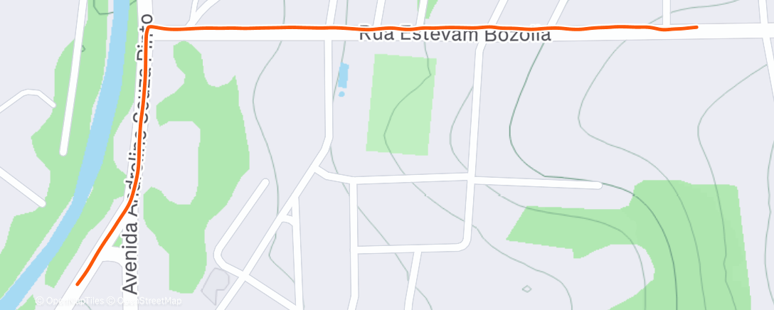 Map of the activity, Carrera de mañana