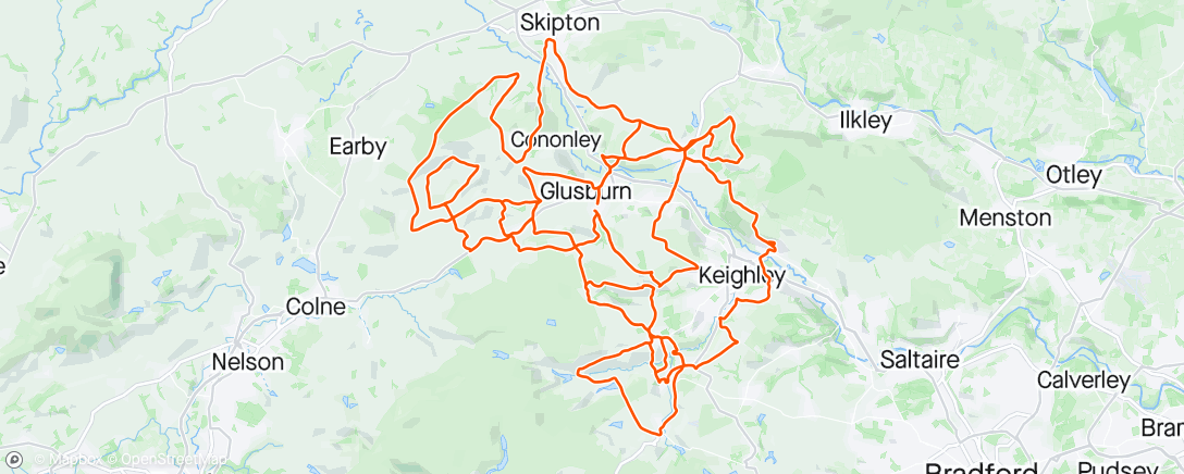 Mapa de la actividad, Yorkshire Flanders extreme edition