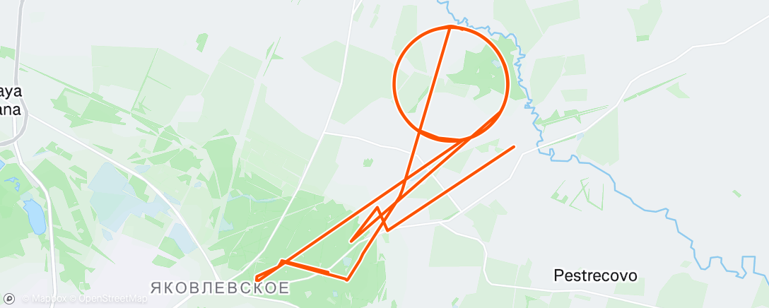 Map of the activity, Утренний забег