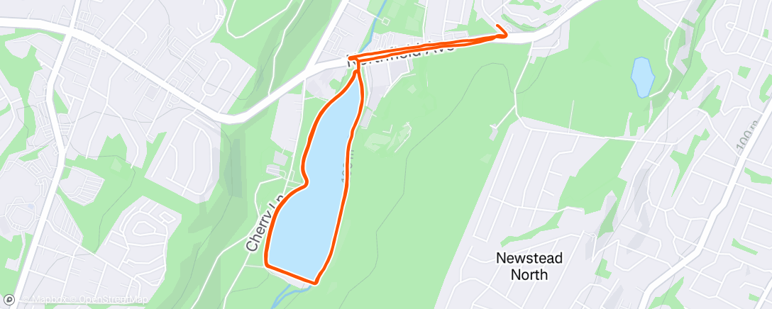 Map of the activity, Morning Run