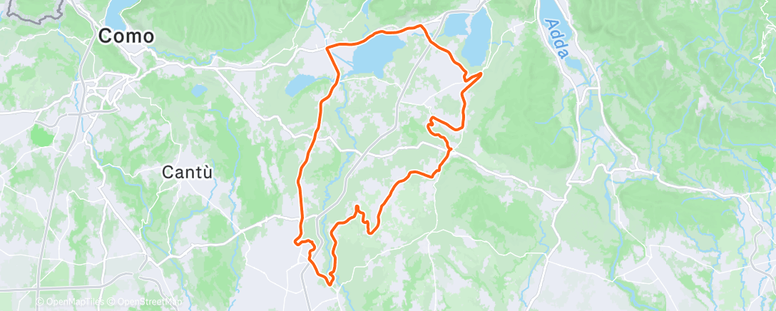 Map of the activity, Morning Ride