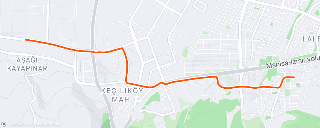 Map of the activity, Bike Ride