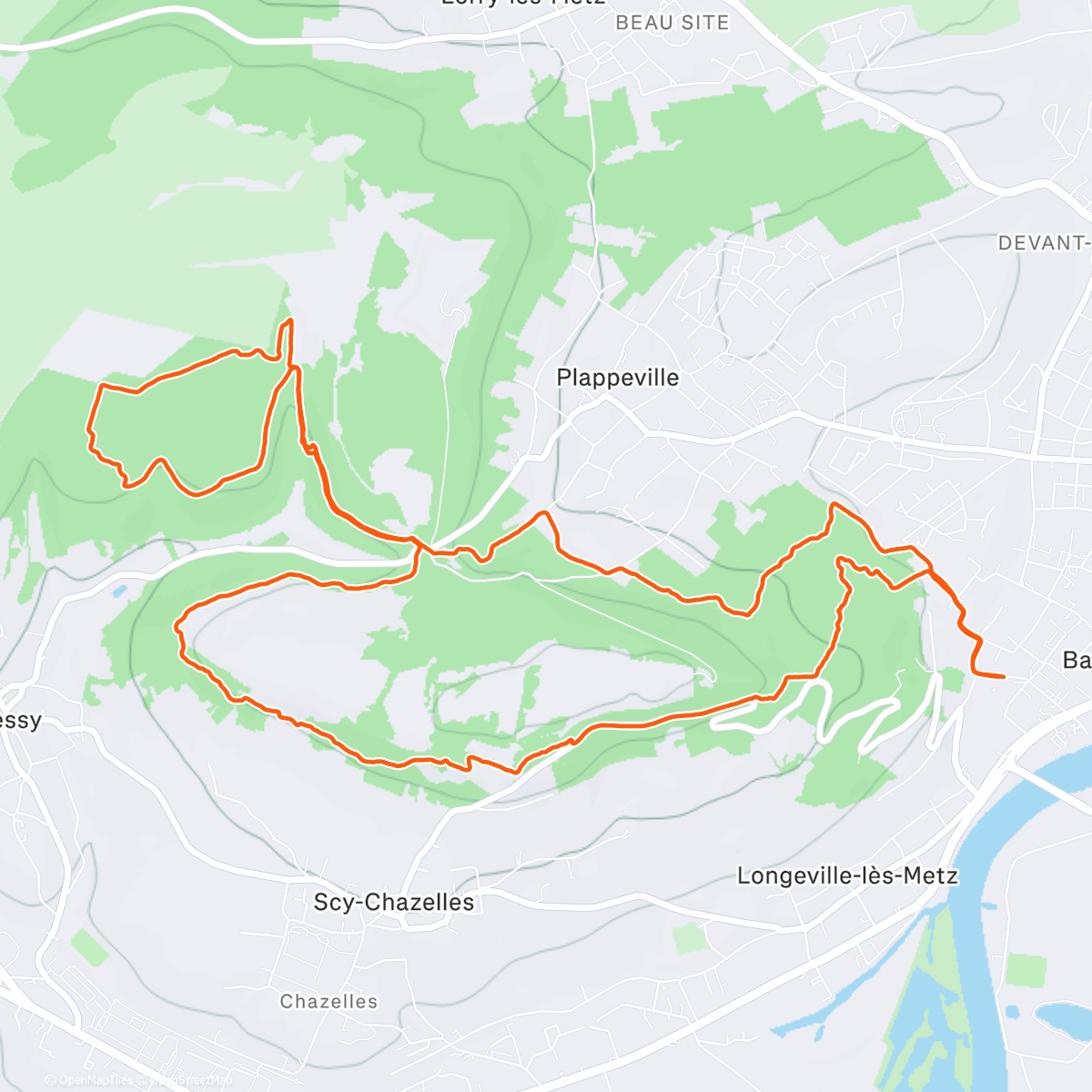 Map of the activity, Petit trail de Noël avec le père Nico 🎅🏽