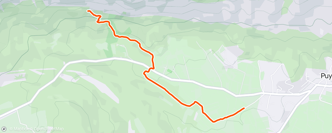 Mapa de la actividad (Trail en soirée)