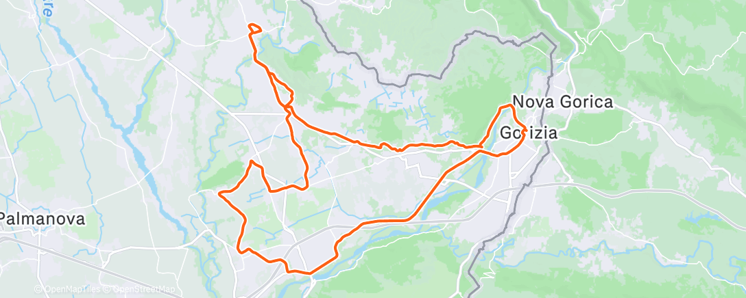 Mapa da atividade, Morning Ride