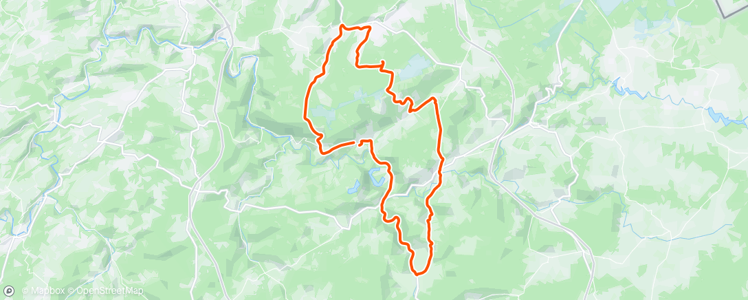 Map of the activity, LBL met Belgian Cycling 😅🌨️