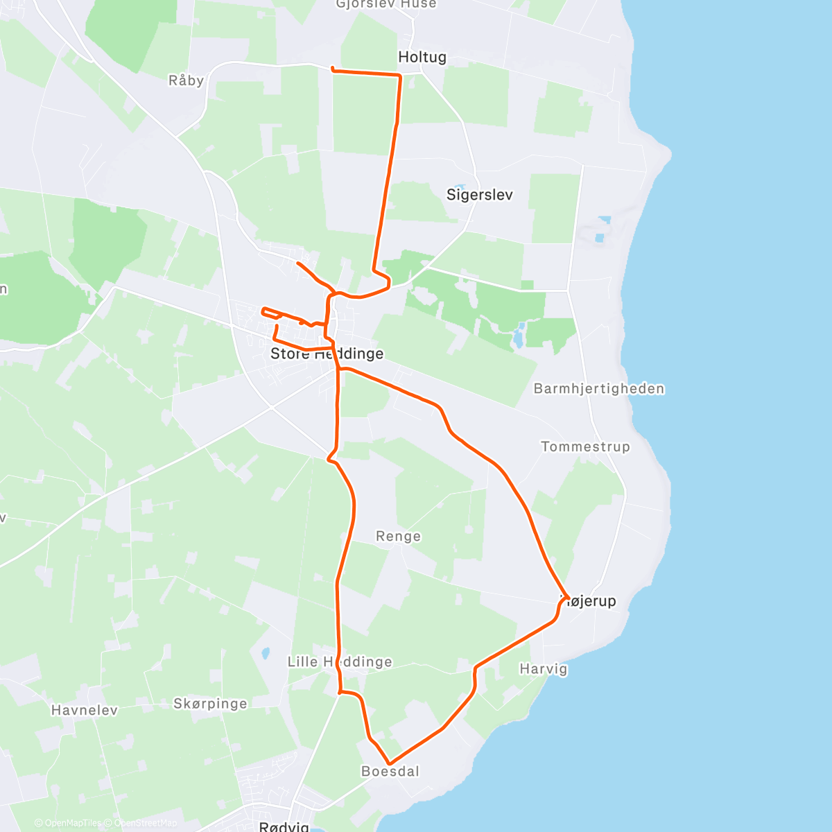 Map of the activity, Juleløb!