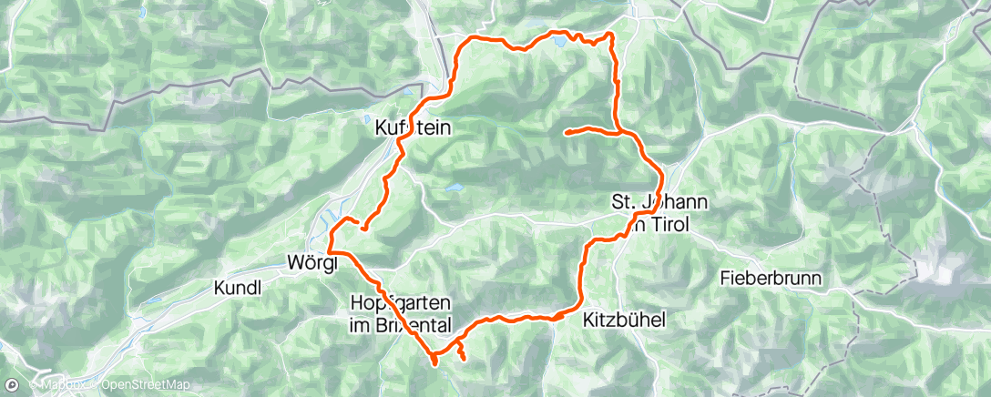 Map of the activity, Kaiserrunde mit Abstecher