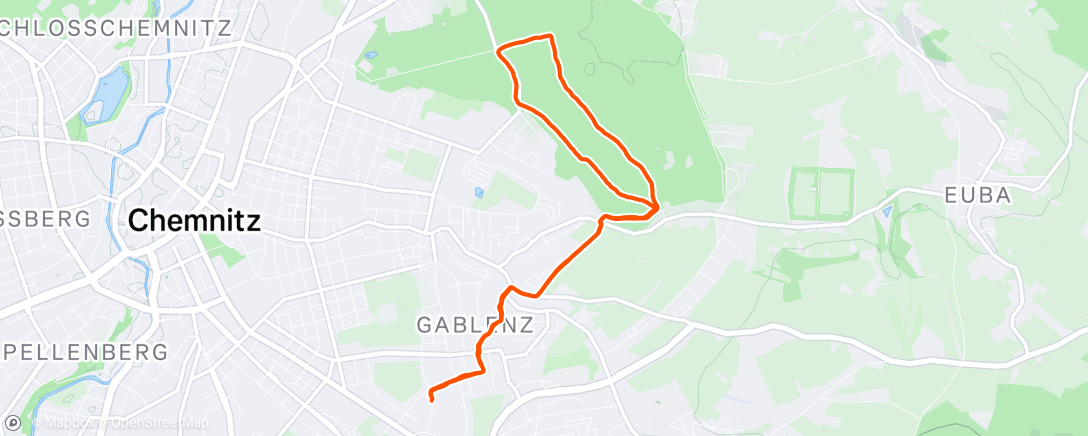 Map of the activity, Afternoon Walk