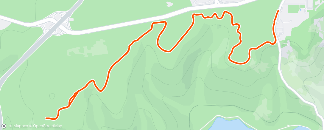 Map of the activity, Afternoon Trail Run