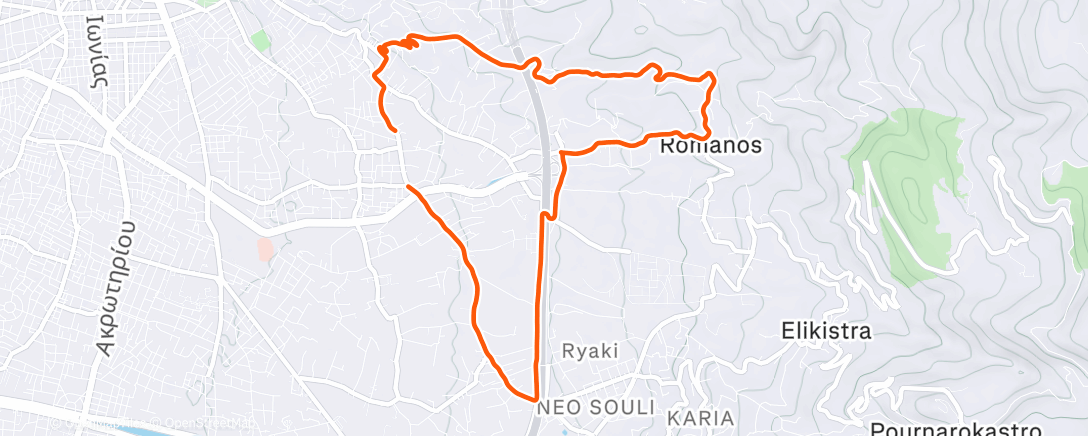 Карта физической активности (Morning Run)