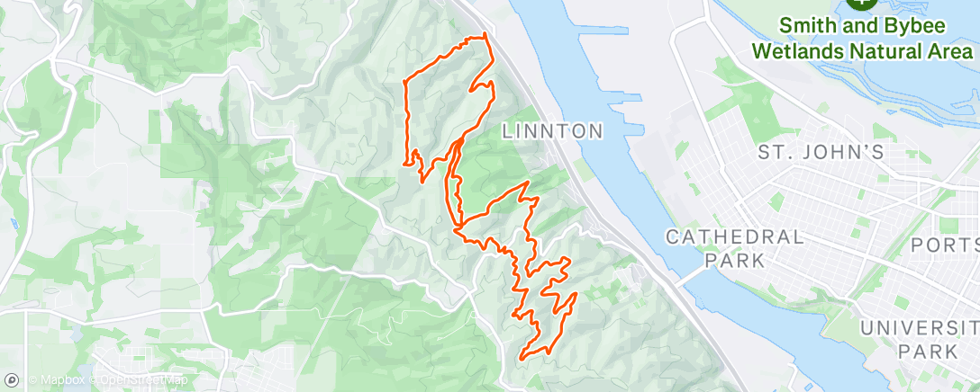 Map of the activity, NWTR with extras