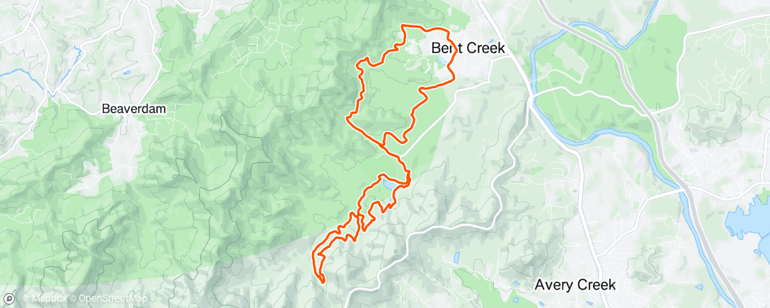 Map of the activity, Afternoon Ride