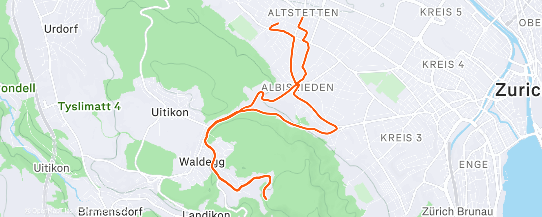 Map of the activity, Afternoon Gravel Ride