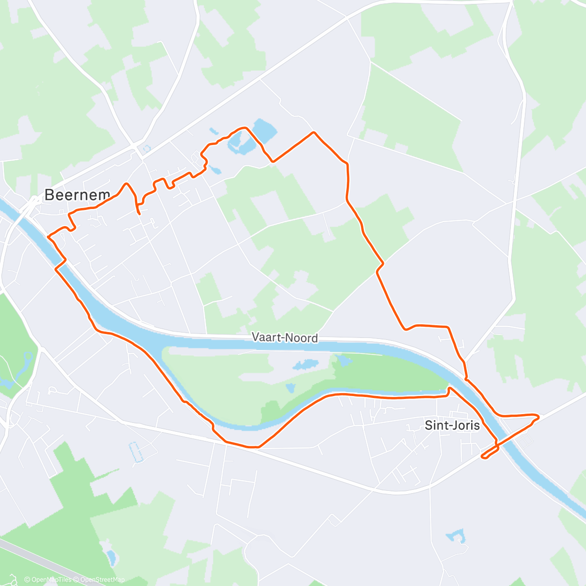 Map of the activity, Wisselende tempo's