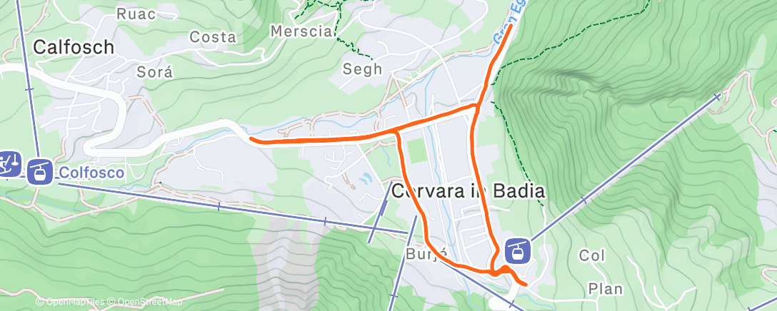 Map of the activity, The one where : shorts were a choice.