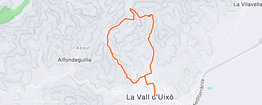Map of the activity, Excursión de mañana
