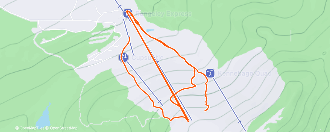 Карта физической активности (Afternoon Alpine Ski)