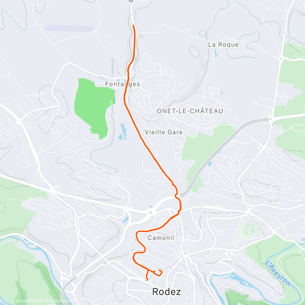 Carte de l'activité