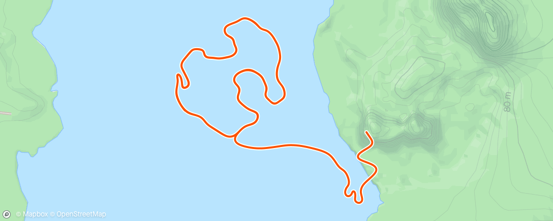Map of the activity, Zwift - 04/24/2024