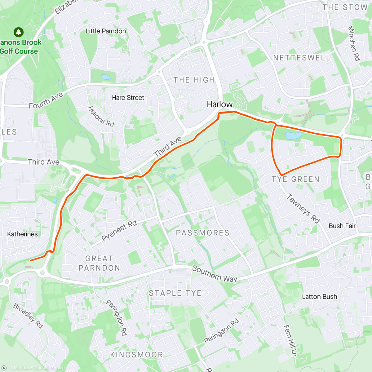 Map of the activity, Tempo intervals