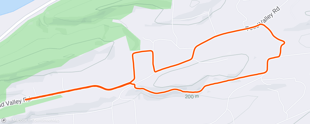 Map of the activity, Morning Run