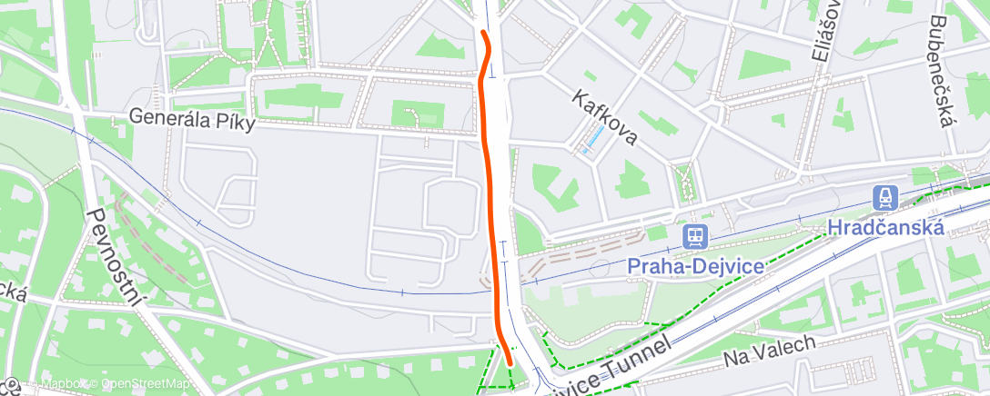 Map of the activity, Morning Walk