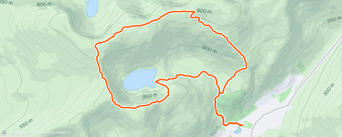 Map of the activity, Cadair whim