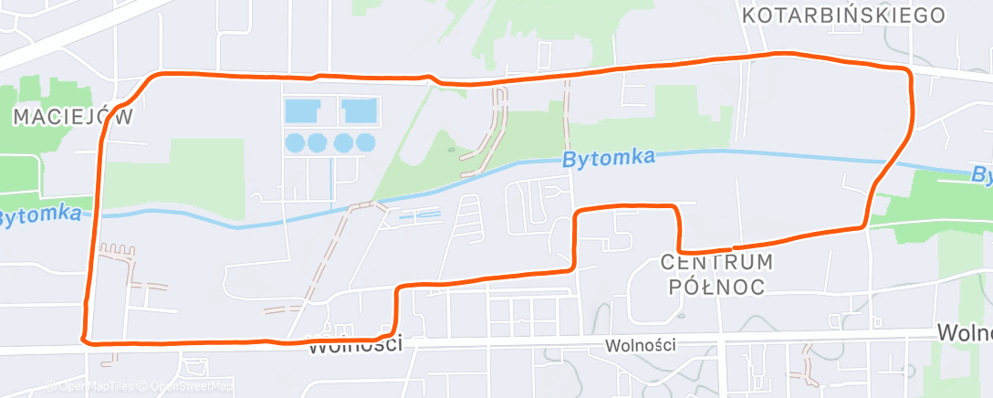 Карта физической активности (Afternoon Run)