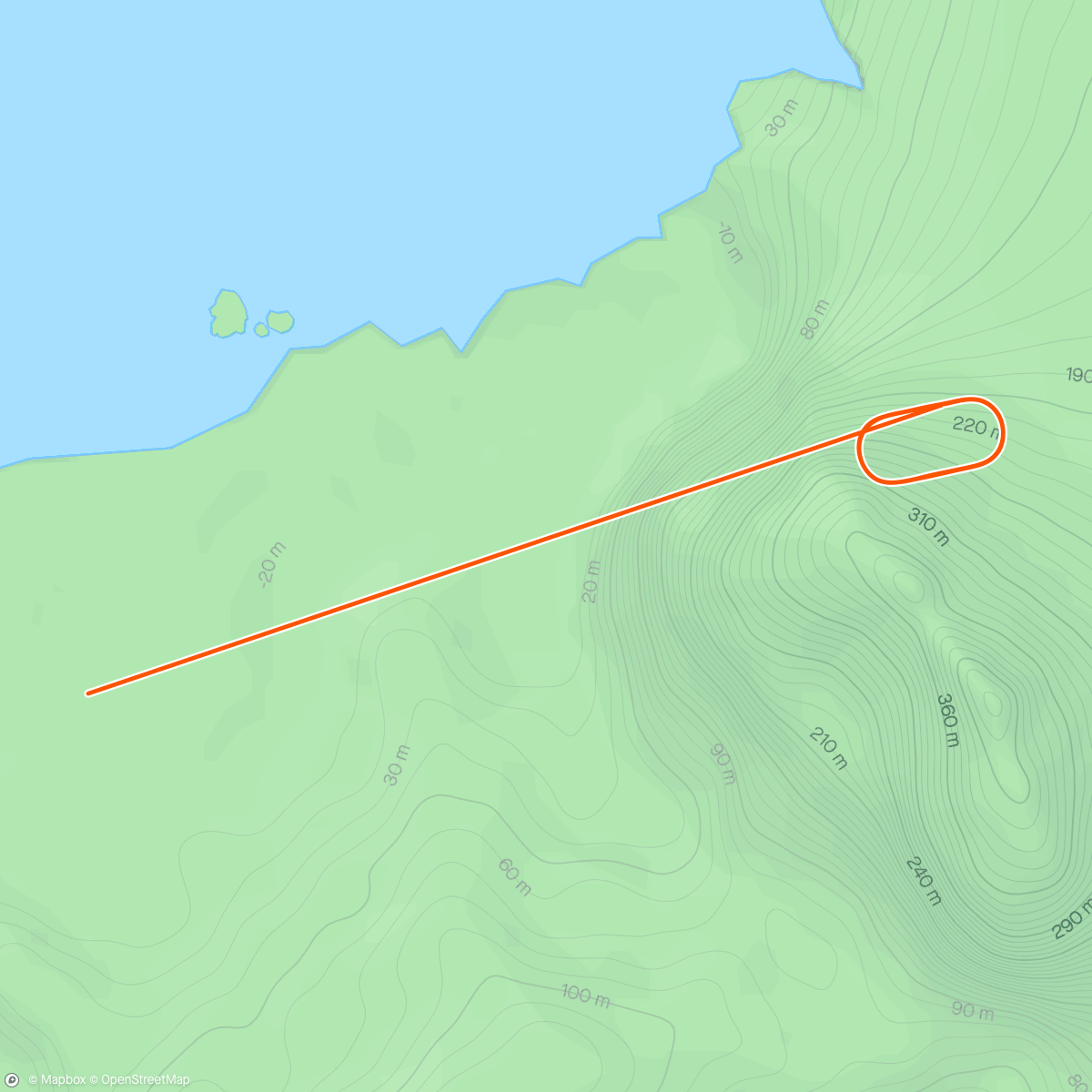 Map of the activity, Zwift - May Field in Watopia