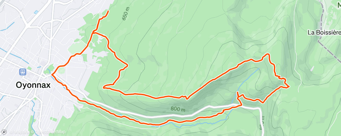 Map of the activity, Rando-trail