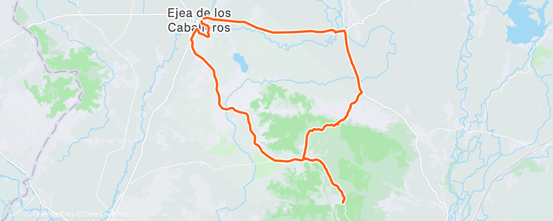 Карта физической активности (Morning Ride)