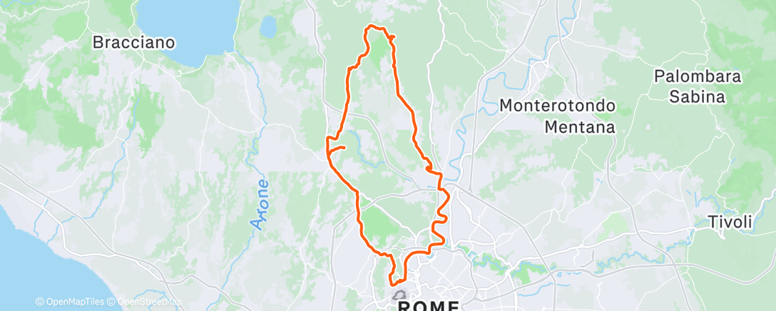 Map of the activity, Giretto del sabato mattina