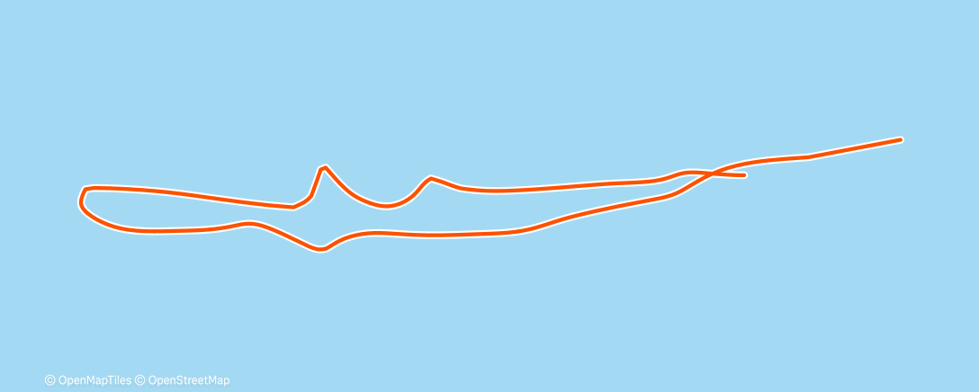 Map of the activity, Natação da tarde