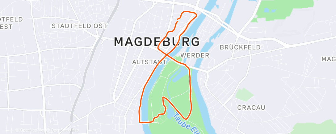 Карта физической активности (Spaziergang am Nachmittag)