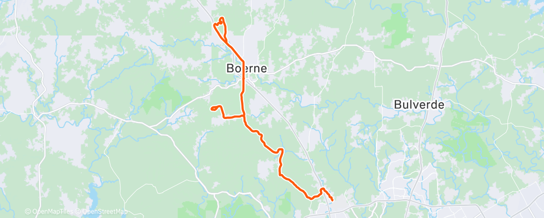 Map of the activity, Morning Ride