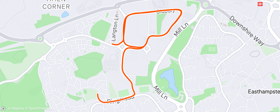 Map of the activity, Morning Run