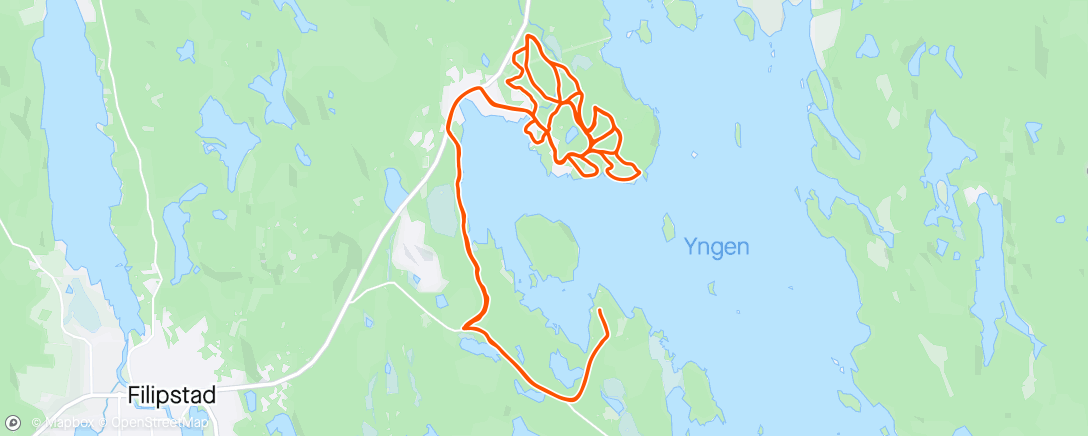 Map of the activity, Ledbesiktning i Persberg med Henrik från Biking Värmland.