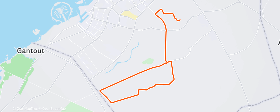 Map of the activity, Cycling