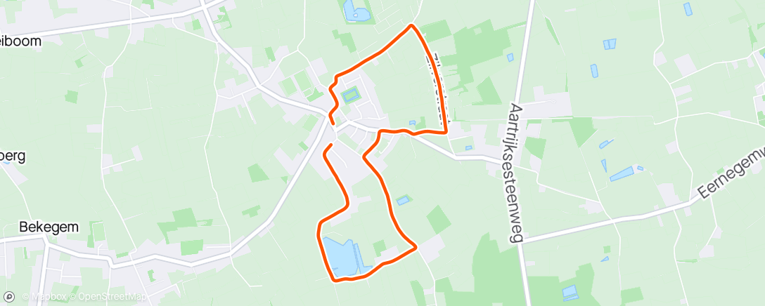 Map of the activity, Training 2 herstelloopje 5km