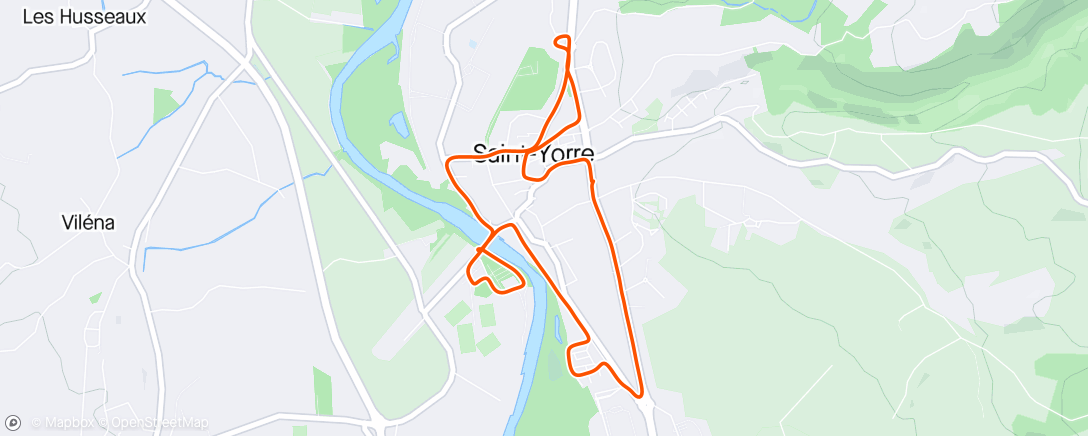 Map of the activity, jog bi-quo