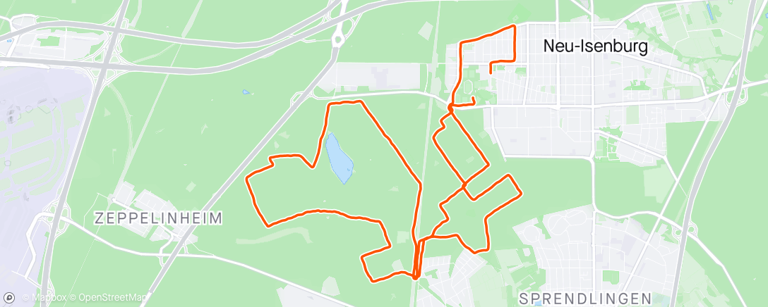 Map of the activity, Morning Run