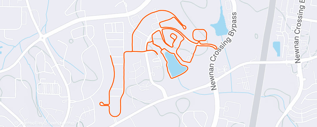 Peta aktivitas, Afternoon Run