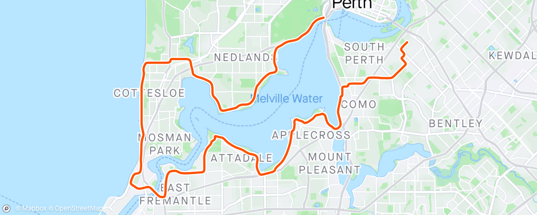 Map of the activity, Morning Ride - Solo