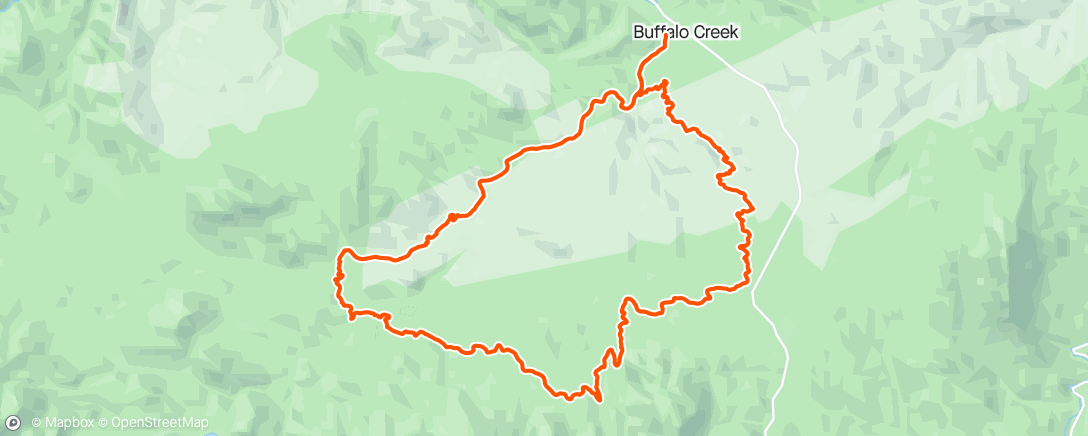 Map of the activity, First Buff Creek Ride of 2024! Mostly w/Rich. Tired