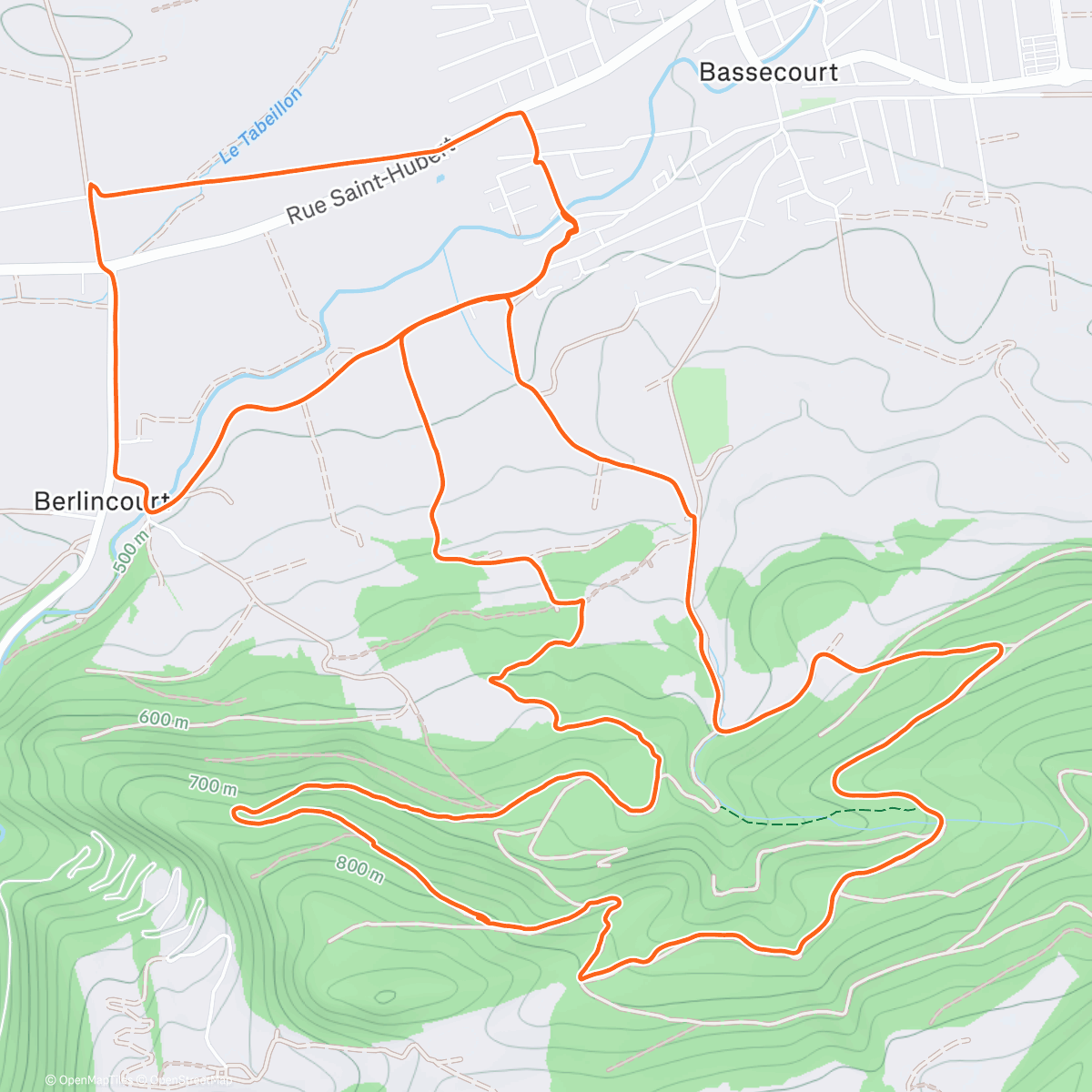 Map of the activity, Sortie Trail 🍂🍁🎄